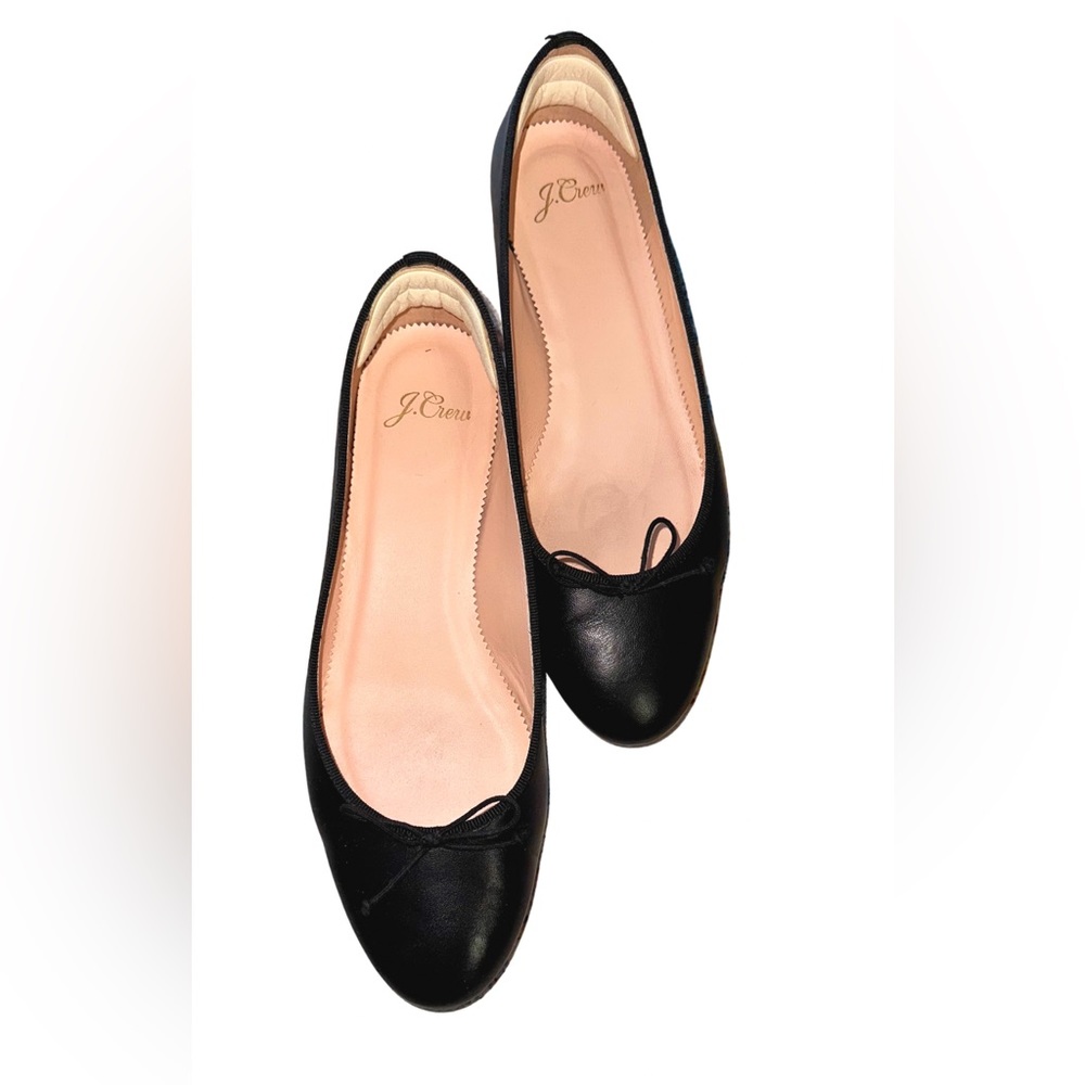 Leather ballet flats
